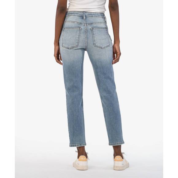 NEW KUT FROM THE KLOTH rachael high rise fab ab jeans in coherently w/medium bas - Picture 3 of 3